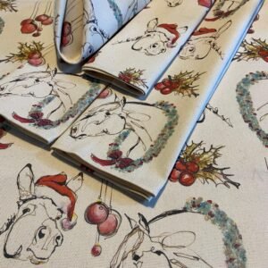 Equestrian Christmas Table Runner